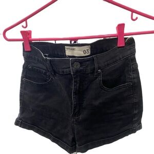 GARAGE Black Jean Shorts